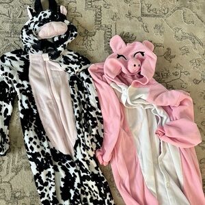 Cow and Pig Pajamas Onesies